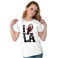 thumbnail image 3 of Louisiana Foodie I Love Crawfish LA Womens Fitted Plus Size Graphic Tee Brisco Brands 3X, 3 of 5