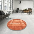 thumbnail image 4 of Ahgly Company Machine Washable Indoor Rectangle Abstract Orange Red Area Rugs, 6' x 9', 4 of 7