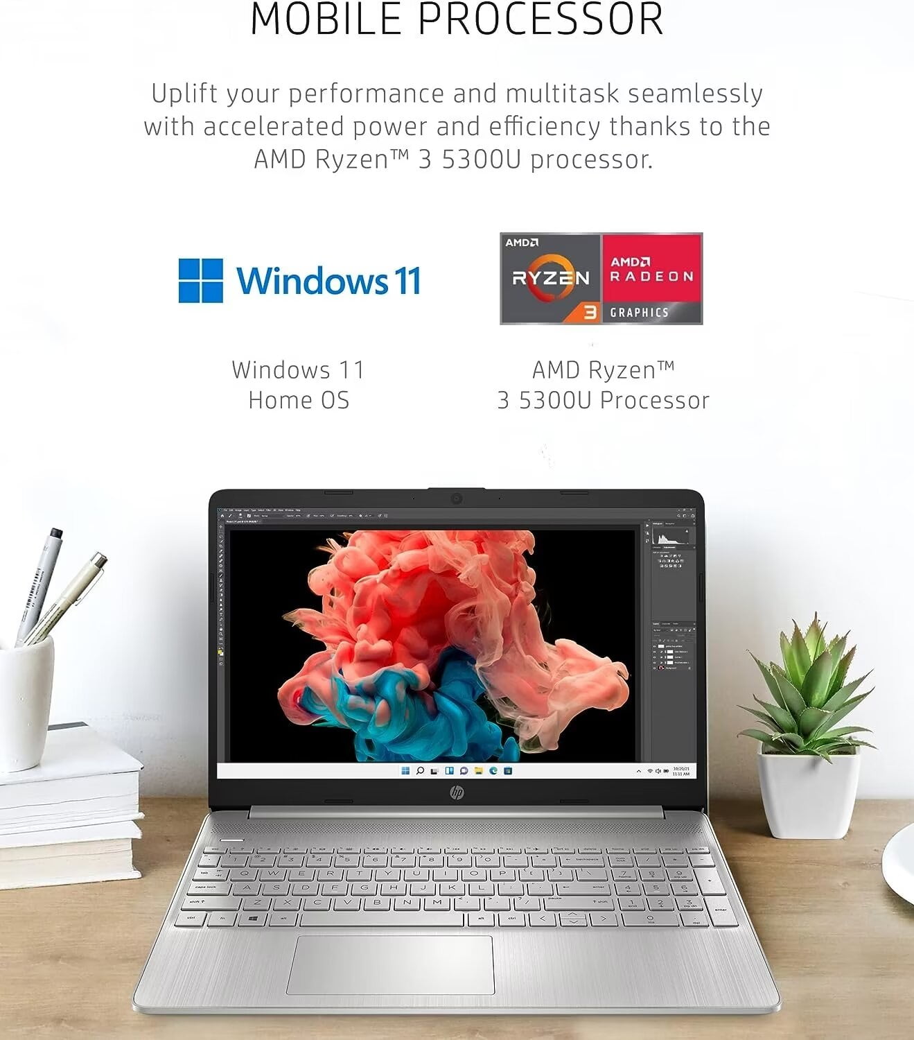 【小型/高性能】HP Ryzen 3 16GB SSD1TB Windows11 Amazon.com: HP 14 Laptop for Productivity and Entertainment