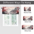 thumbnail image 6 of Japanese Window Curtains Valances Spring Red Cherry Blossom Tree Vintage Sailboat Window Valance for Living Room Bedroom, Kitchen Valance Rod Pocket Window Curtain 54 by 18 in, 1 Panel, 6 of 6