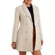 thumbnail image 4 of Abrigo de invierno INSPIRE CHIC para mujer, abrigo de doble botonadura con solapa en S color beige, 4 of 6