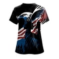 thumbnail image 6 of UngA 250 Anniversary USA Shirt Women USA 250th Anniversary Shirt Patriotic American Flag Eagle Tops 1776-2026 Gifts Women's Shirts (Black,S), 6 of 6