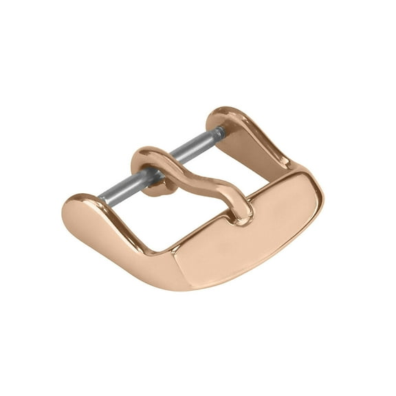 24MM ROSE COLOR WATCH BUCKLE CLASP PIN STYLE LEATHER RUBBER WATCH BAND STRAP HVY