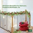 thumbnail image 6 of Luoshdecor Christmas Poinsettia Garland with Leaves,Artificial Pine Red Berries Garland for Garden Home Winter New Year Decorations 72.8 in, 6 of 6