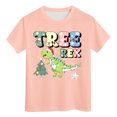 thumbnail image 5 of Zshosam Christmas Shirt Kids Girls Toddler Boys Girls Christmas Shirt Kids Xmas Tshirt Short Sleeve Tee Top Size 9T 10T,(Light Pink 9-10 Years), 5 of 5