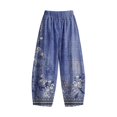 thumbnail image 7 of IMENGL Casual Cropped Pants for Women Soft Barrel Baggy Elastic High Waist Comfy with Pockets Trousers Loose Women's Wide Leg Pant,M-XXXL, 7 of 7
