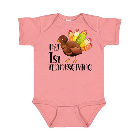 

Inktastic My 1st Thanksgiving Cute Baby Turkey Gift Baby Boy or Baby Girl Bodysuit