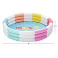 thumbnail image 3 of Bluescape Colorful 3-Ring Inflatable Swimming Pool for Kids, Round, Age 2 & up, Unisex, 3 of 6