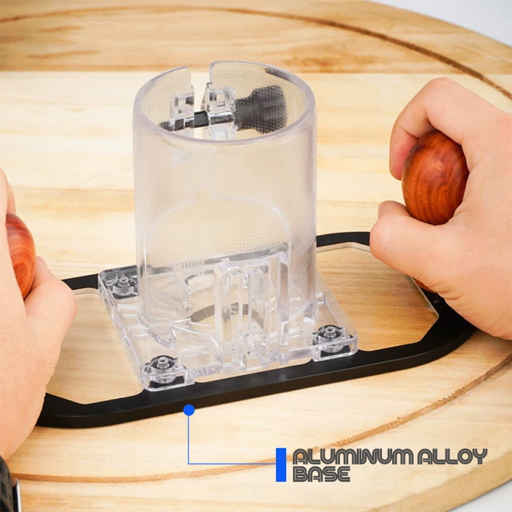 MOMOJIA Transparent Acrylic Router Base Cover For Precise Control And Secure Workpiece Handling