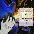 thumbnail image 5 of MMBM Cut-Resistant Gloves 2XL, Nitrile Palm, A3 Level, Grey/Black, 24 Pairs, Reusable, 5 of 6