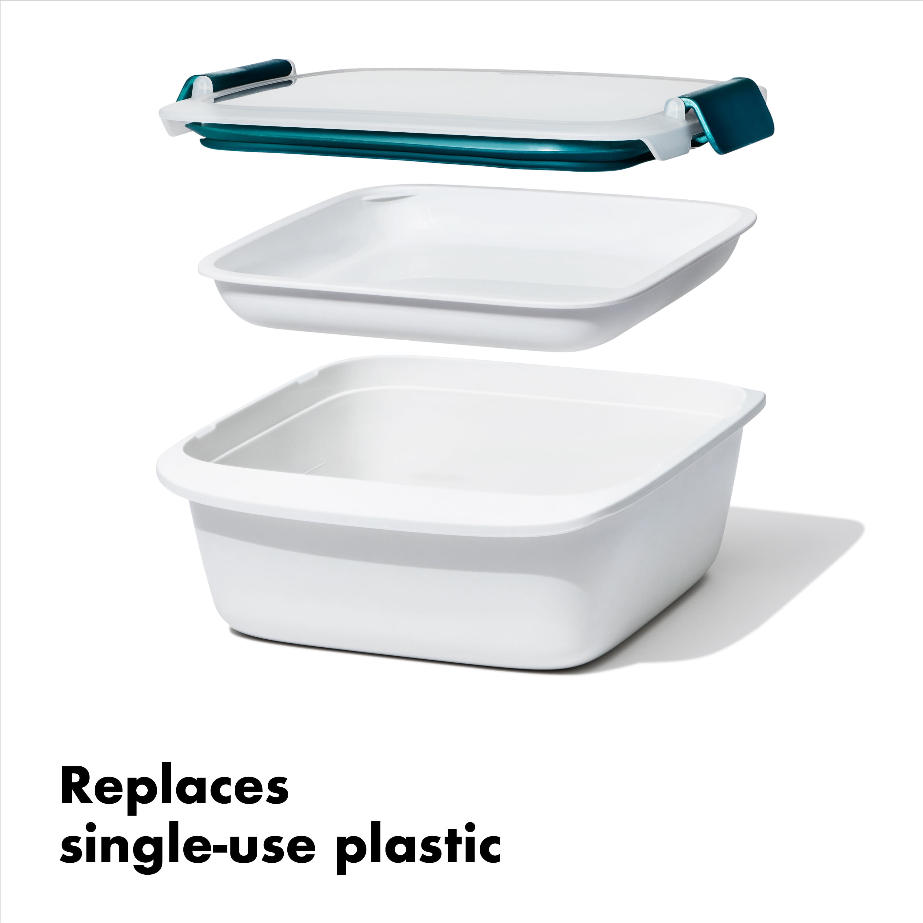 OXO Prep & Go Lunch Prep Salad Container, Teal