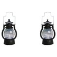thumbnail image 4 of Guardoinrt Lantern LED Oil Lamp Table Porch Winery Cabin Light Black 2Set, 4 of 6