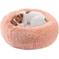 thumbnail image 1 of Cama para perros pequeños, cálida y redonda de felpa de 50 cm para perros medianos y pequeños, que mejora el sueño y mantiene el calor., 1 of 5
