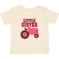 thumbnail image 3 of Inktastic Pink Tractor Little Sister Girls Baby T-Shirt, 3 of 5