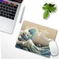 thumbnail image 4 of The Great Wave Off Kanagawa Customized Mouse Pad Non-Slip Rubber Base Unique Japanese Design Ideal for Computers, Laptops & Office Accessories, 4 of 6