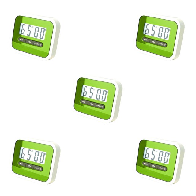 Shengyu Home Kitchen Cooking Digital Timer Sports Study Game Loud Timmer green 5Set