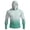 Green, variant on Men's Gradient Color Fishing Hoodie with Built-in Face Mask and Thumbhole Cuffs Featuring UPF 50+ Sun Protection Long Sleeve Shirt Sky Blue L