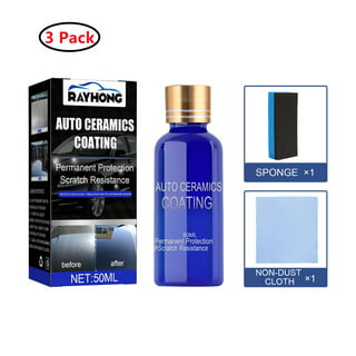 Tohuu Car Glass Polishing Compound Ceramic Coating Anti Scratch Easy To Use  Mirror Paint Protection Car Kit 50ML Ceramic Coating With Sponge. workable  