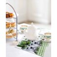 thumbnail image 4 of St. Patrick's Day Kitchen Dish Towels for Drying Dishes Set of 3, Cute Puppy Shamrock Hat Dog Green Plaid Waffle Weave Microfiber Hand Tea Bathroom Towels Quick Dry & Absorbent Towel 12x12, 4 of 7