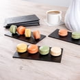 thumbnail image 3 of Restaurantware-7 x 3.5 Inch Serving Plates, 100 Rectangle Charcuterie Boards - Premium, Mimics The Look Of Slate, Black Plastic Serving Platters, Serve Appetizers Or Desserts, For All Occasions, 3 of 3