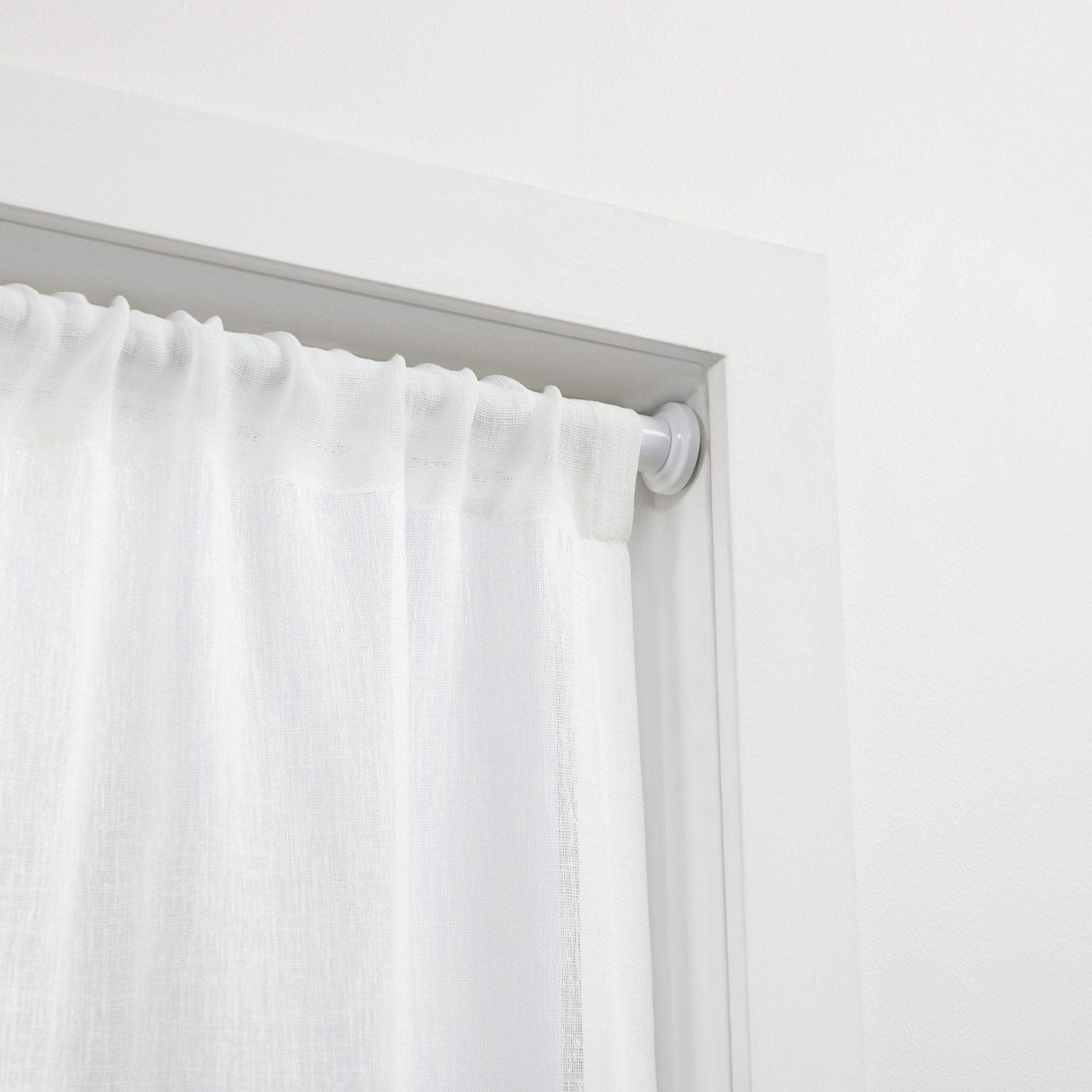 Exclusive Home Tension Rod, Adjustable 36"-63", White