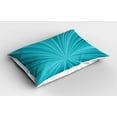 thumbnail image 2 of Ambesonne Teal Pillow Sham 2 Pack, Abstract Vortex Design, 26"x20", Turquoise Teal, 2 of 3