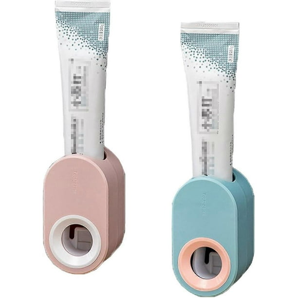 Wall Mounted Automatic Toothpaste Dispenser, Automatic Toothpaste Squeezer, Multifunctional Wall Mounted Bathroom Accessories, 2 Pack