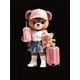 thumbnail image 2 of Women's Cute Pink Travel Bear Graphic Tee - Soft & Comfortable Casual Short Sleeve T-Shirt, Perfect for Summer Vacations & Casual Attire, 2 of 6