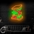 thumbnail image 2 of C-CRAFT Sandwich Led Light Up 23 inch for Sandwich Shop Bakery Wall Decor, 2 of 5
