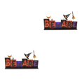 thumbnail image 2 of Guardoinrt Halloween Table Decor Sign Wood Decorative Greeting Card Board Decoration with Holder Office Outdoor Accessories Type1 NO1, 2 of 6