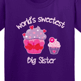 thumbnail image 4 of Inktastic World's Sweetest Big Sister Youth T-Shirt, 4 of 5