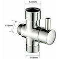 thumbnail image 3 of Stainless Steel Bidet Hand Shower Toilet Sprayer - with 3-Way Valve perfect for Personal Hygiene, Cleaning Care--, 3 of 5