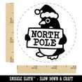 thumbnail image 2 of Christmas Penguin Going to North Pole Rubber Stamp for Scrapbooking Crafting Stamping - Small 3/4 Inch, 2 of 7
