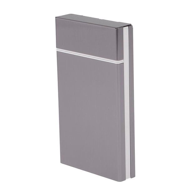 Caja Delgada de Aluminio CUTICAT 4.25 Pulgadas para 20 cigarrillos gris