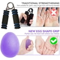 thumbnail image 2 of Nvzi Entrenador de fuerza de agarre de mano, pelota blanda para ejercicios de agarre de mano,juego de 3, exprimidor de ejercicios de resistencia para dedos, 2 of 5