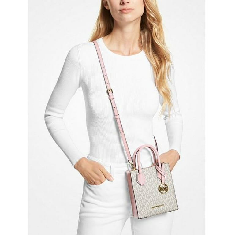 Michael Kors Mercer Extra-Small Logo and Leather Crossbody Bag