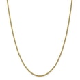 thumbnail image 1 of Real 14kt Yellow Gold 2mm Semi-solid 3-Wire Wheat Chain; 24 inch; Lobster Clasp; for Adults and Teens; for Women and Men, 1 of 5