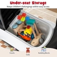 thumbnail image 5 of Gymax 3-in-1 Toddler Push Car w/Adjustable Canopy Under Seat Storage Realistic Sounds White, 5 of 10