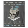 thumbnail image 2 of 9 Crowns Tees Drink from the Skulls of Your Enemies Funny Graphic Tee Shirt (Unisex Metal, 2XL), 2 of 3