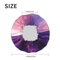thumbnail image 5 of Yiaed Lavender Field Sunset Print Reusable Shower Cap & Bath Cap & Lined, Oversized Waterproof Shower Caps Designed for all Hair Lengths, 5 of 7