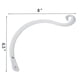 thumbnail image 5 of Decorative Hanging Basket Holders Iron Hook Wall Mounting Bird Cage Holder Outdoor Gardening 7.9x6.5x0.31 Inch Sturdy Structure 1Set, 5 of 5