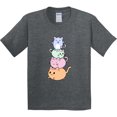 thumbnail image 3 of Inktastic Kawaii Kitten Stack Youth T-Shirt, 3 of 5