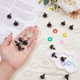 thumbnail image 3 of 40 Sets 10 Colors 18mm 3D Glitter Safety Eyes Round Craft Crochet Eyes with Washers Stuffed Animal Eyes for DIY of Puppet Bear Plush Animal Christmas Decoration colorful, 3 of 7
