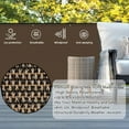 thumbnail image 2 of Fence Privacy Screen - 3'X10' Privacy Fence Screen Outdoor Shade Balcony Decor Included Cable Ties, Plastic Mesh Fence Panels Cover Porch Screen Balcony Covers for Apartments,Deck,Backyard(Brown), 2 of 9