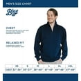 thumbnail image 4 of Blue 84 Men's Iowa Hawkeyes Quarter Zip Sweatshirt Icon Secondary Alternate Color Medium, 4 of 4