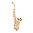 thumbnail image 4 of Miniature Saxophone Ornament, Beautiful Lines Gold Carefully Polished Mini Saxophone Model  For Home Decoration, 4 of 8