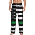 thumbnail image 1 of Balery American Flag Pantalones de pijama para hombre, pijama ultraligero, pantalón de descanso-XX-Large, 1 of 6