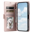 thumbnail image 5 of Allytechgroup Flip Wallet Case for Galaxy S22 Ultra, with Crossbody Shoulder Strap & Lanyard Cards Holder Stand Stylish Cover for Galaxy S22 Ultra, Rosegold, 5 of 12