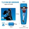 thumbnail image 3 of Costway Colchón Inflable de Camping Impermeable y Cómodo Colchoneta Ultraligero para Senderismo 197 x 63 x 7,5 cm Azul, 3 of 10