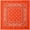 Orange, variant on 12 Pack Paisley Pattern Bandanas Headband Multipurpose for Men Women 22 x 22 - Assorted Group 1